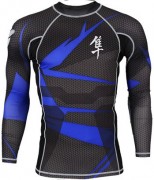 HAYABUSA 13090 Рашгард длинный рукав HAYABUSA Metaru 47 Rash Guard Longsleeve Blue Черный фото